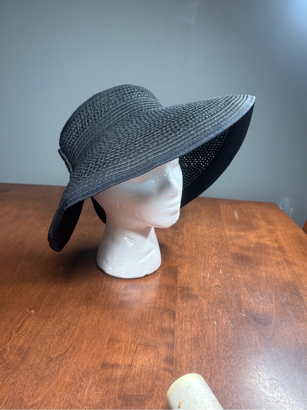 new directions Wide-Brim Sun Hat - Black
